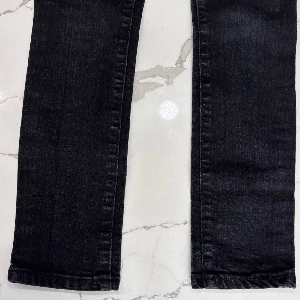 The Children’s Place Big Girls Black Dark Wash Super Skinny Denim Ankle Jeans 10